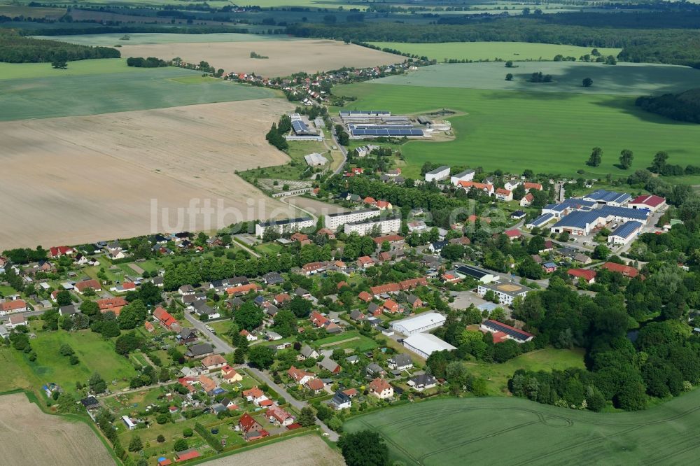 Brüsewitz von oben - Ortsansicht in Brüsewitz im Bundesland Mecklenburg-Vorpommern, Deutschland