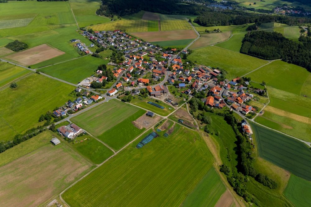 Luftbild Buchenberg - Ortsansicht in Buchenberg im Bundesland Hessen, Deutschland