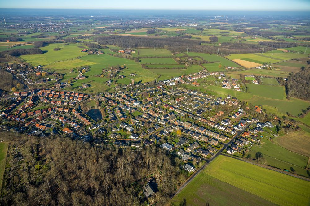 Cappenberg von oben - Ortsansicht in Cappenberg im Bundesland Nordrhein-Westfalen, Deutschland