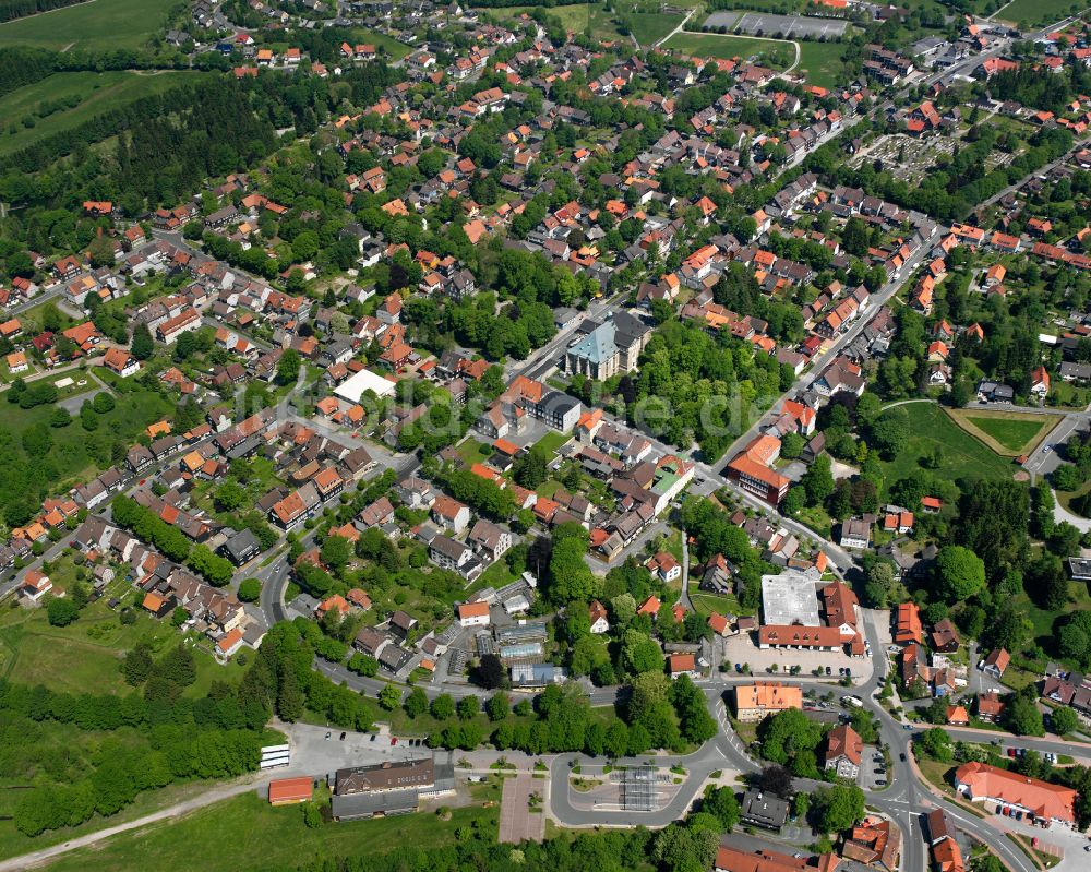 Luftbild Clausthal-Zellerfeld - Ortsansicht in Clausthal-Zellerfeld im Bundesland Niedersachsen, Deutschland