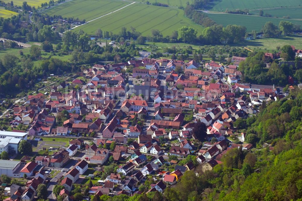 Luftbild Creuzburg - Ortsansicht in Creuzburg im Bundesland Thüringen, Deutschland