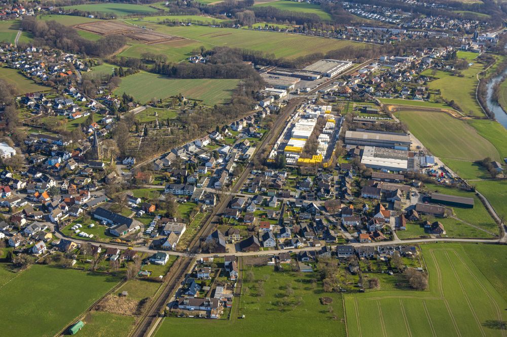 Luftaufnahme Dellwig - Ortsansicht in Dellwig im Bundesland Nordrhein-Westfalen, Deutschland
