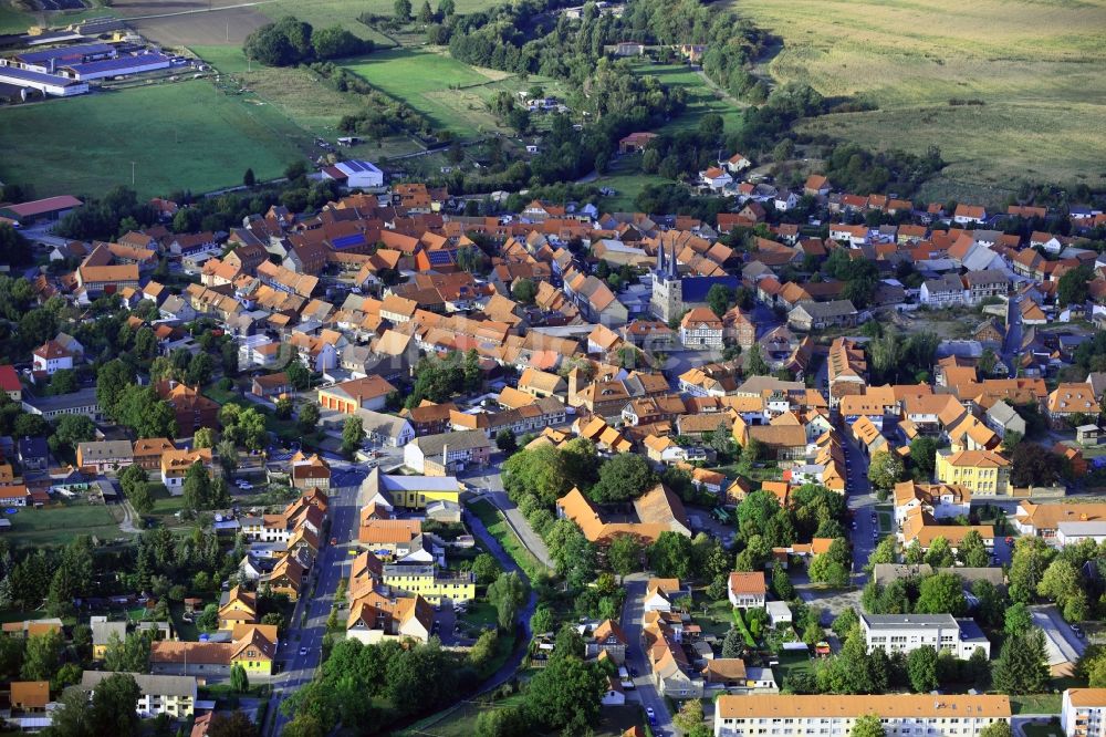 Derenburg von oben - Ortsansicht in Derenburg im Bundesland Sachsen-Anhalt, Deutschland