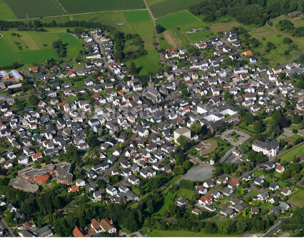 Dernbach von oben - Ortsansicht von Dernbach im Bundesland Rheinland-Pfalz