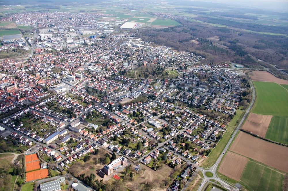 Dieburg von oben - Ortsansicht in Dieburg im Bundesland Hessen