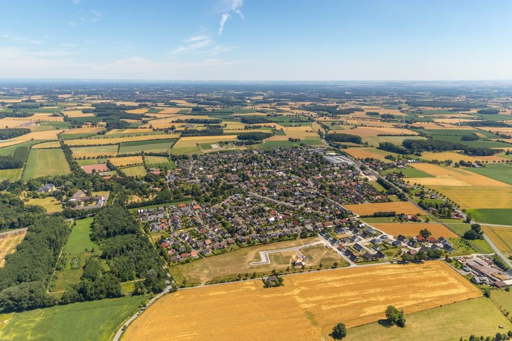 Luftaufnahme Diestedde - Ortsansicht in Diestedde im Bundesland Nordrhein-Westfalen, Deutschland