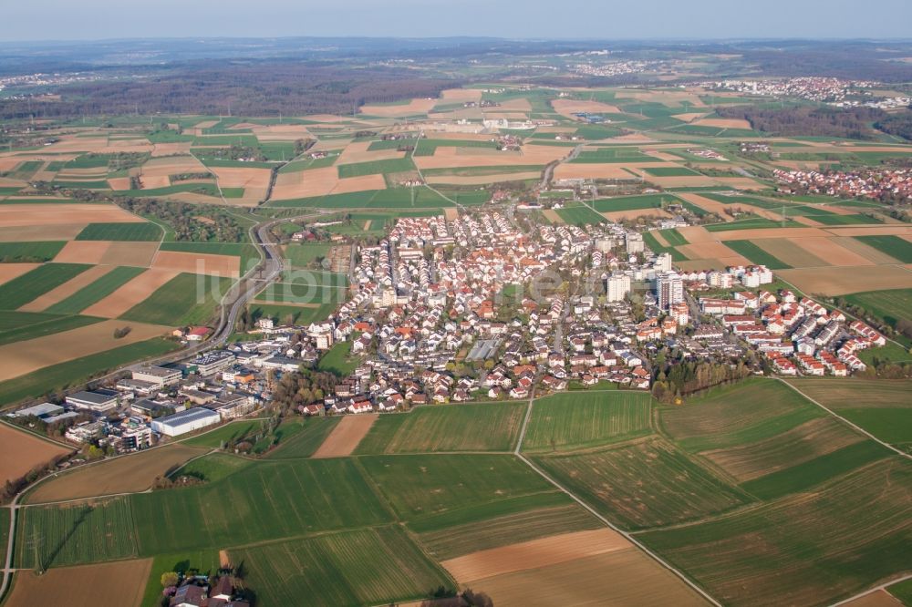Luftbild Ditzingen - Ortsansicht in Ditzingen im Bundesland Baden-Württemberg