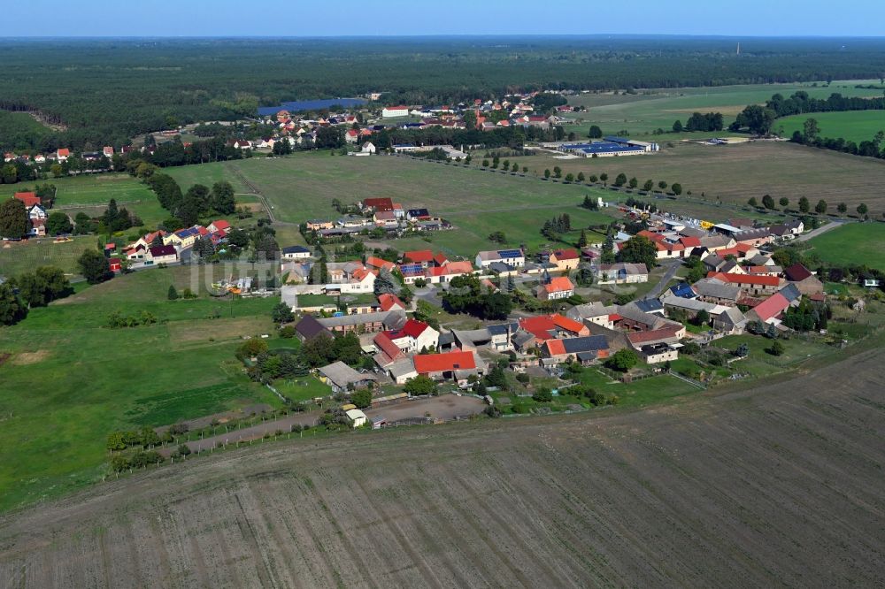 Luftaufnahme Dümde - Ortsansicht in Dümde im Bundesland Brandenburg, Deutschland