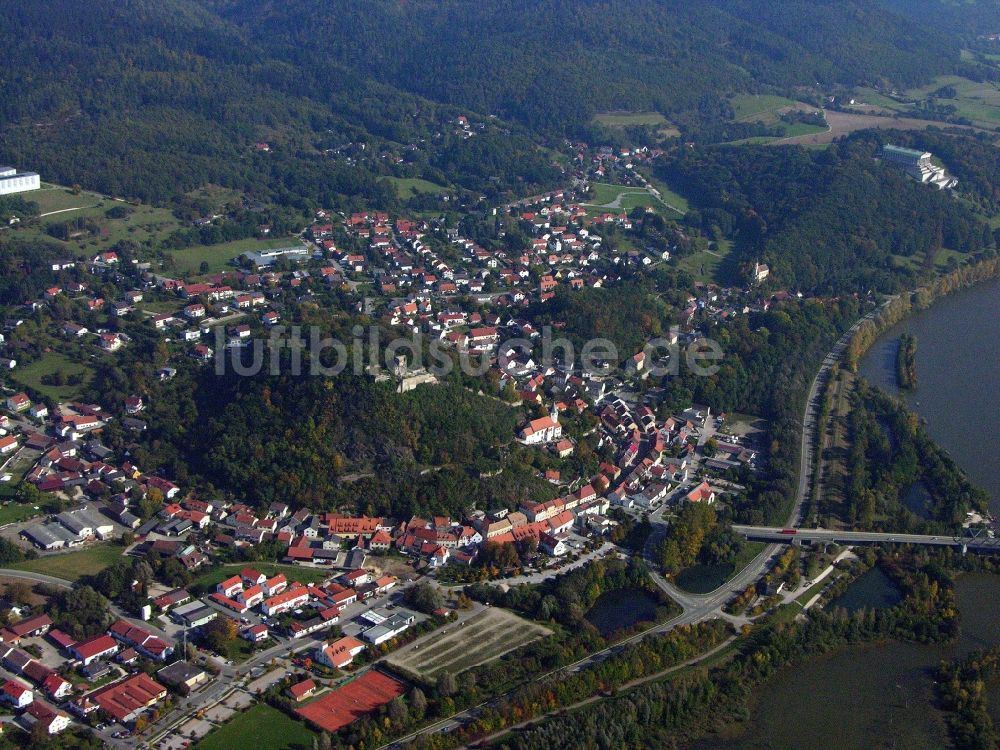 Luftaufnahme Donaustauf - Ortsansicht in Donaustauf im Bundesland Bayern