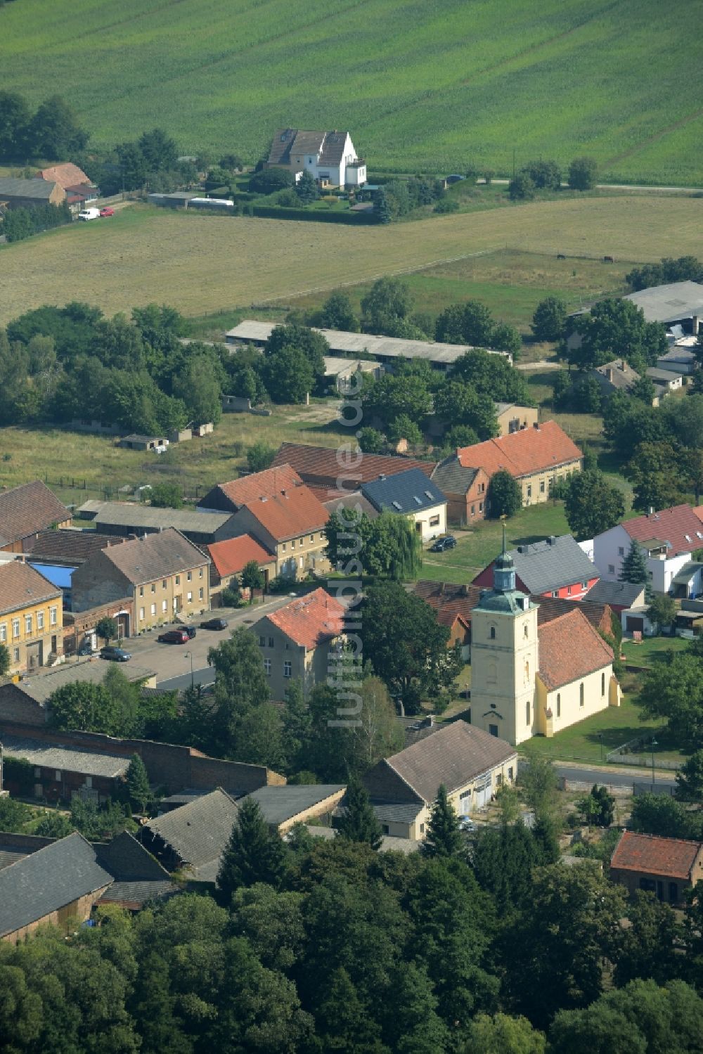 Luftaufnahme Stülpe - Ortsansicht des Dorfes Stülpe im Bundesland Brandenburg