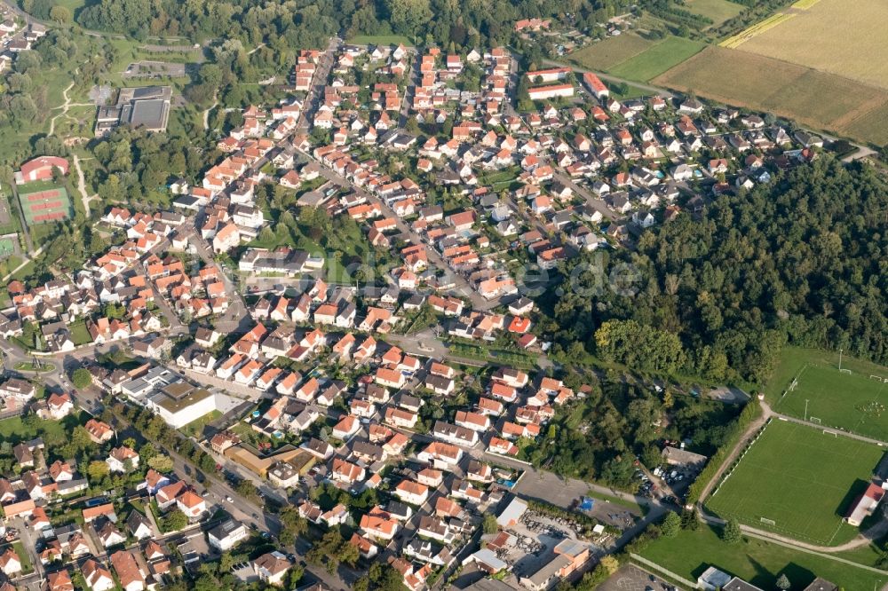 Luftbild Drusenheim - Ortsansicht in Drusenheim in Grand Est, Frankreich