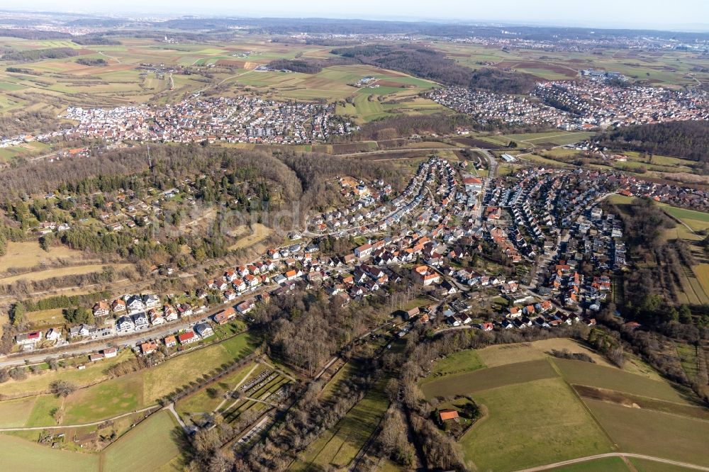 Luftbild Dätzingen - Ortsansicht in Dätzingen im Bundesland Baden-Württemberg, Deutschland