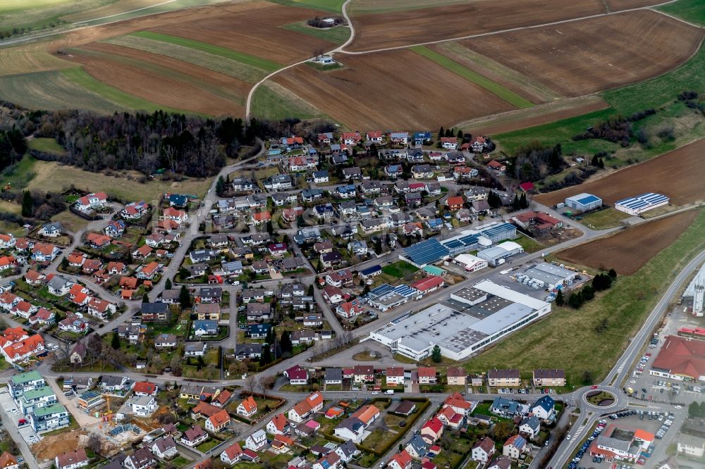 Luftaufnahme Dunningen - Ortsansicht in Dunningen im Bundesland Baden-Württemberg, Deutschland