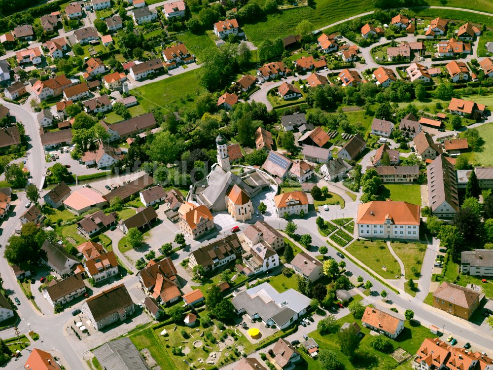 Eberhardzell von oben - Ortsansicht in Eberhardzell im Bundesland Baden-Württemberg, Deutschland