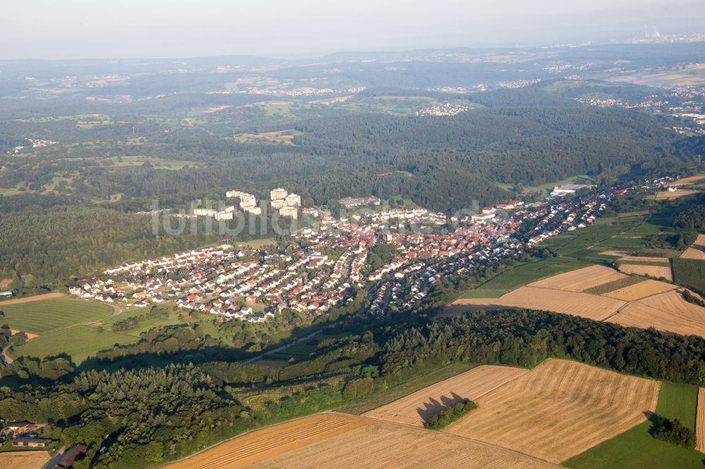 Luftaufnahme Eisingen - Ortsansicht in Eisingen im Bundesland Baden-Württemberg
