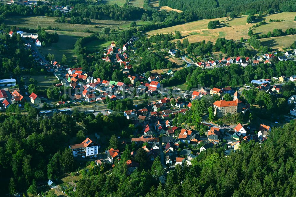 Luftbild Elgersburg - Ortsansicht in Elgersburg im Bundesland Thüringen, Deutschland
