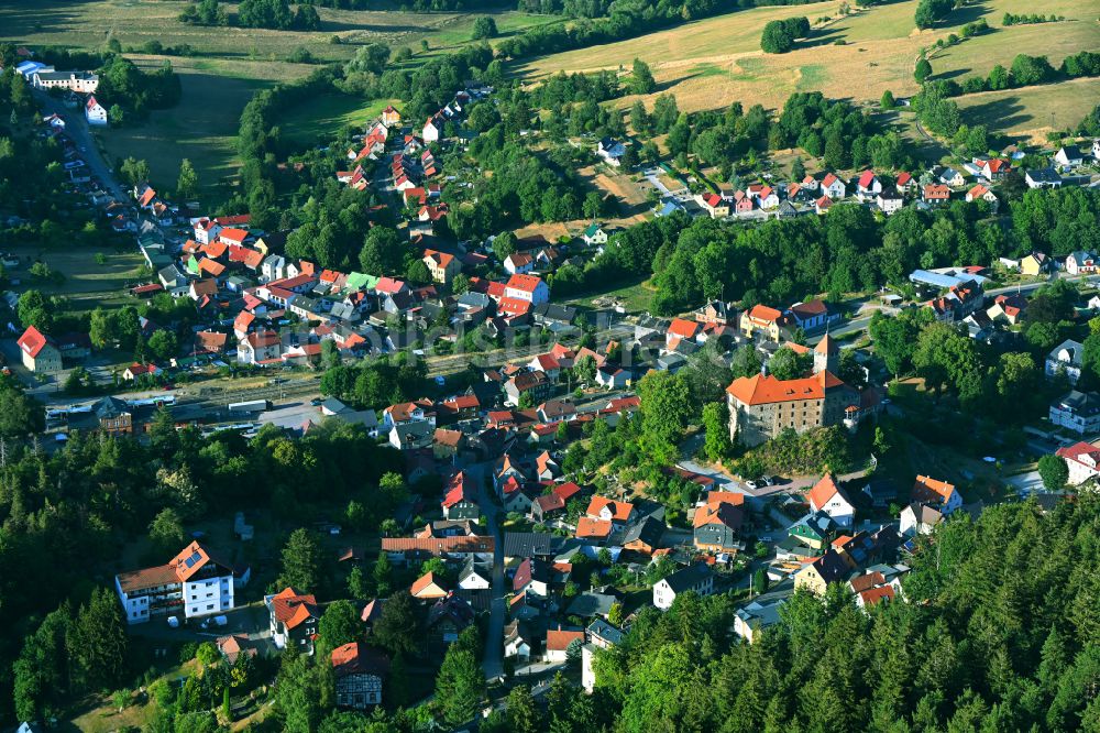 Luftaufnahme Elgersburg - Ortsansicht in Elgersburg im Bundesland Thüringen, Deutschland
