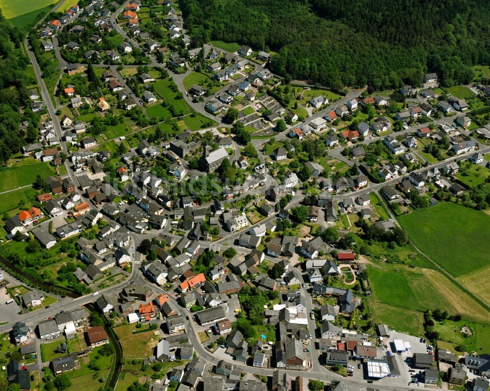Luftaufnahme Ellar - Ortsansicht in Ellar im Bundesland Hessen, Deutschland