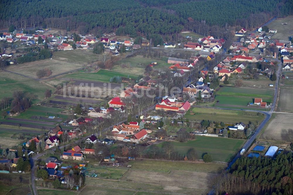 Luftbild Elsholz - Ortsansicht in Elsholz im Bundesland Brandenburg, Deutschland