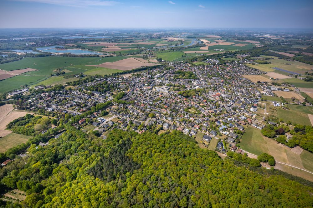 Luftaufnahme Elten - Ortsansicht in Elten im Bundesland Nordrhein-Westfalen, Deutschland