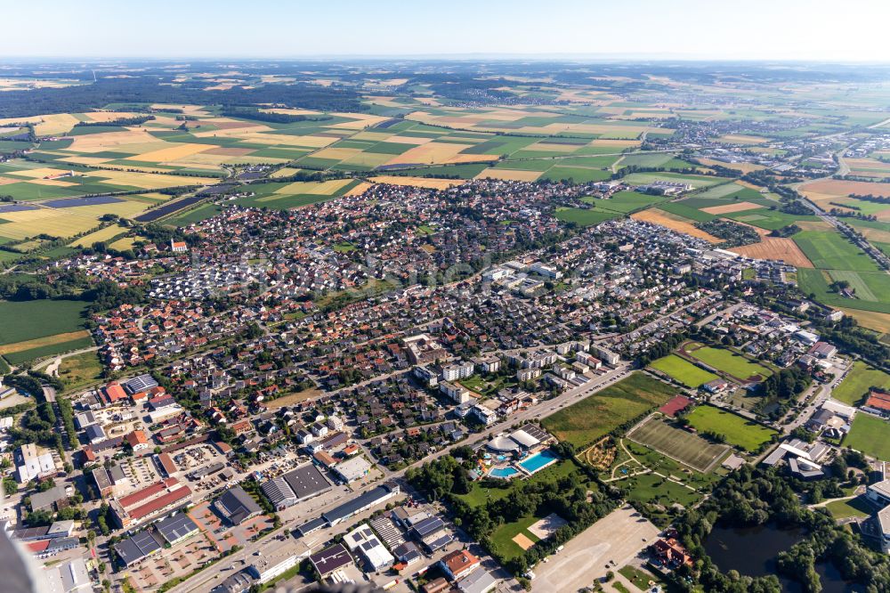 Ergolding aus der Vogelperspektive: Ortsansicht in Ergolding im Bundesland Bayern, Deutschland