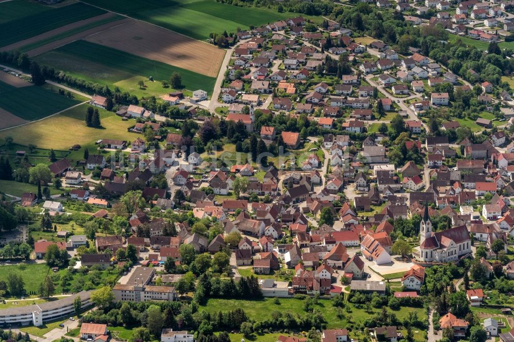 Luftaufnahme Ertingen - Ortsansicht in Ertingen im Bundesland Baden-Württemberg, Deutschland