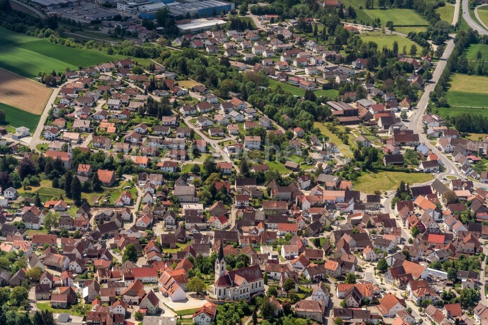 Ertingen von oben - Ortsansicht in Ertingen im Bundesland Baden-Württemberg, Deutschland