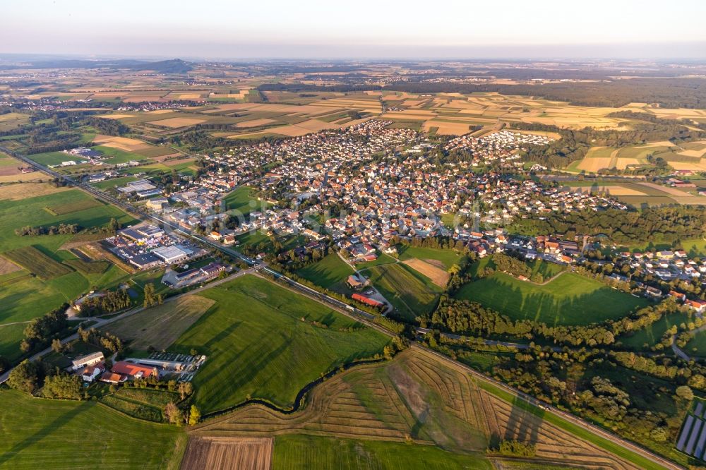 Luftaufnahme Ertingen - Ortsansicht in Ertingen im Bundesland Baden-Württemberg, Deutschland