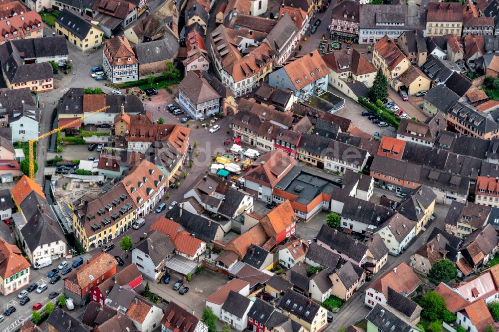 Luftbild Ettenheim - Ortsansicht in Ettenheim im Bundesland Baden-Württemberg, Deutschland