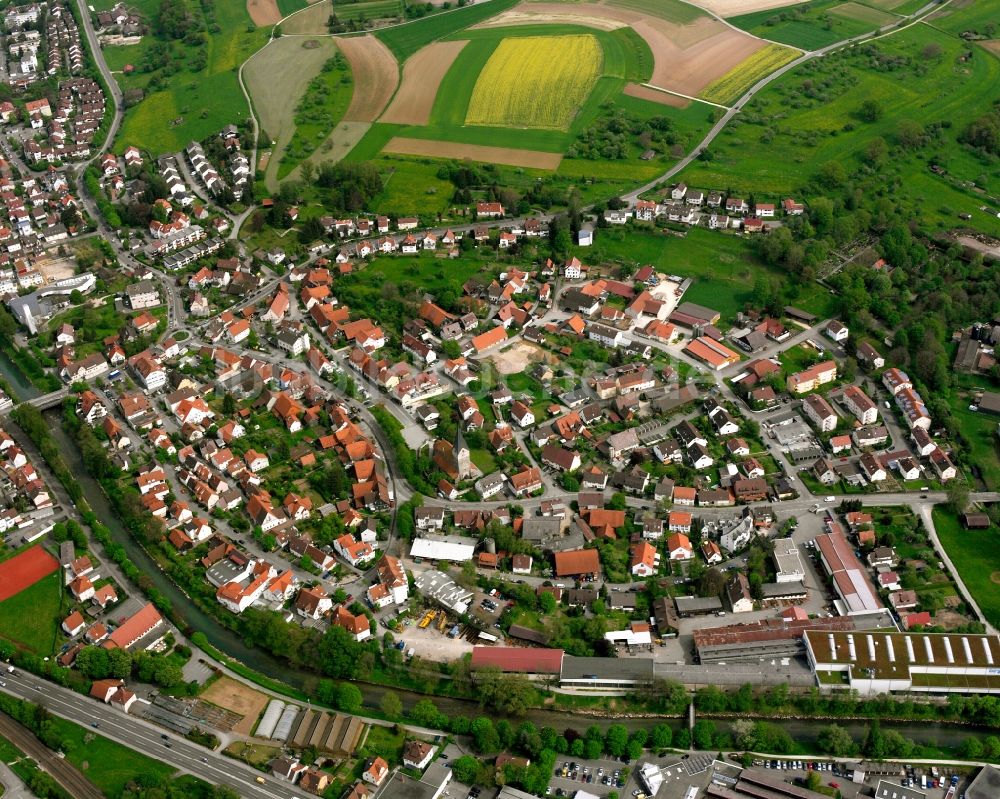 Faurndau von oben - Ortsansicht in Faurndau im Bundesland Baden-Württemberg, Deutschland