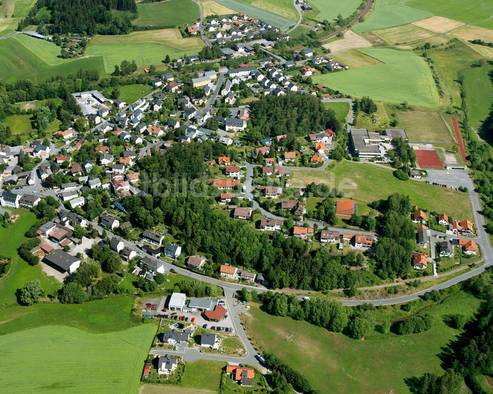 Feilitzsch aus der Vogelperspektive: Ortsansicht in Feilitzsch im Bundesland Bayern, Deutschland