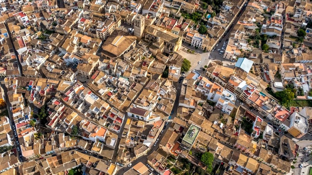 Luftbild Felanitx - Ortsansicht in Felanitx in Balearische Insel Mallorca, Spanien