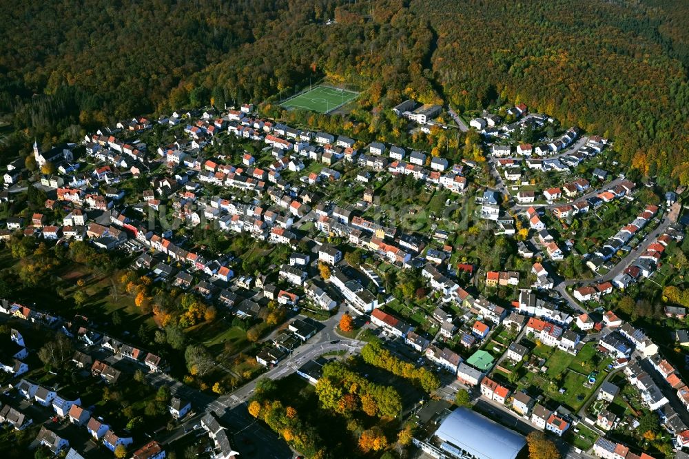 Fischbach von oben - Ortsansicht in Fischbach im Bundesland Saarland, Deutschland