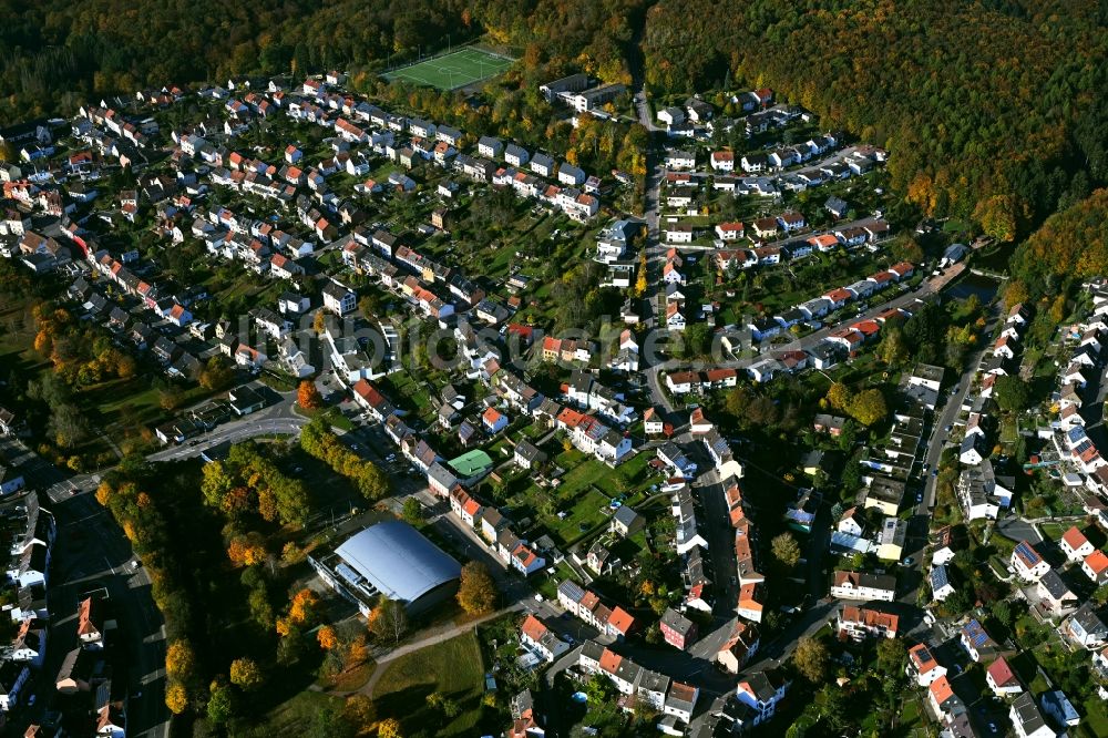 Fischbach aus der Vogelperspektive: Ortsansicht in Fischbach im Bundesland Saarland, Deutschland