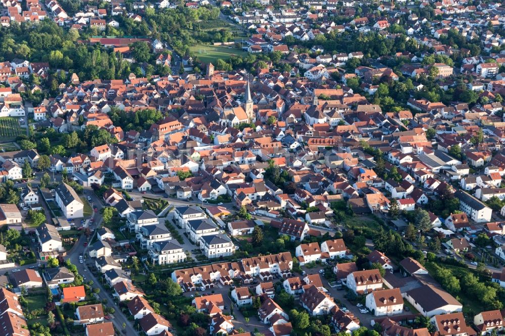Luftbild Freinsheim - Ortsansicht in Freinsheim im Bundesland Rheinland-Pfalz, Deutschland
