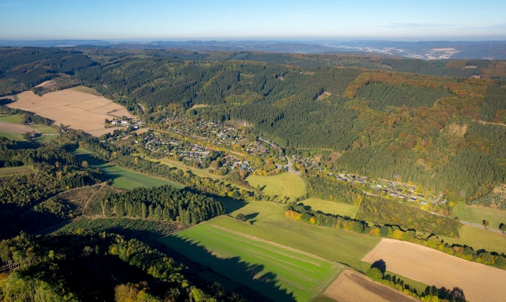 Frenkhausen von oben - Ortsansicht in Frenkhausen im Bundesland Nordrhein-Westfalen