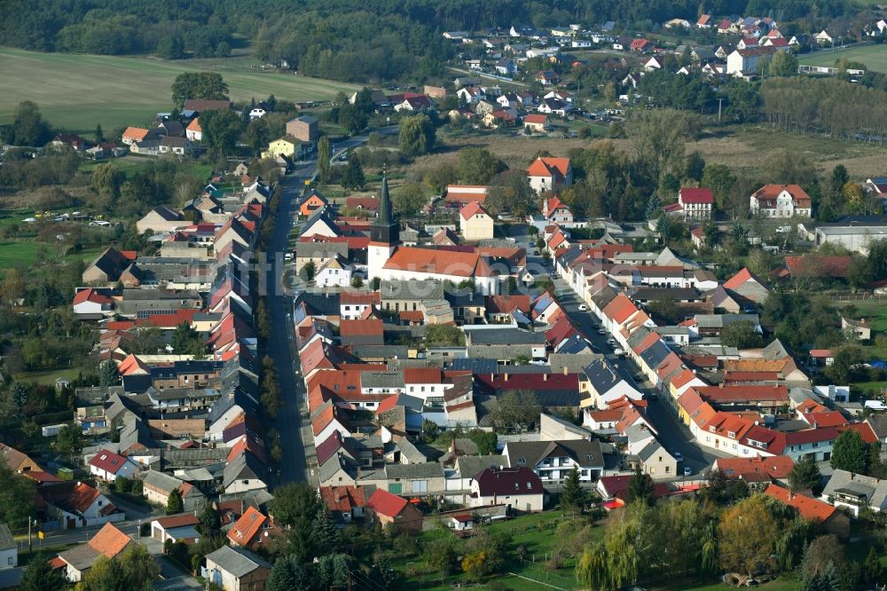 Luftaufnahme Friedland - Ortsansicht in Friedland im Bundesland Brandenburg, Deutschland