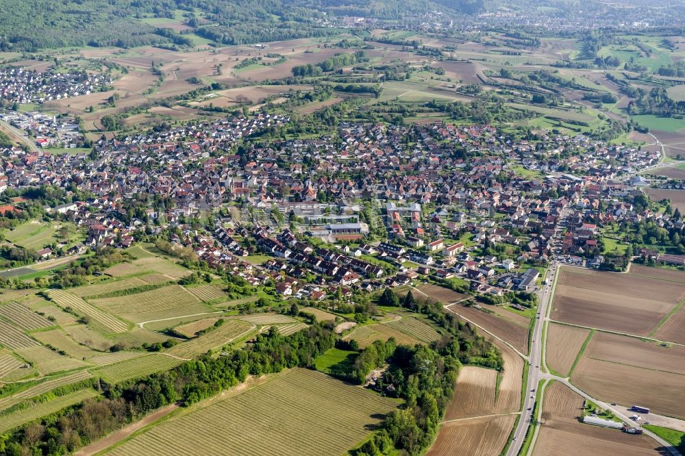 Luftaufnahme Friesenheim - Ortsansicht in Friesenheim im Bundesland Baden-Württemberg