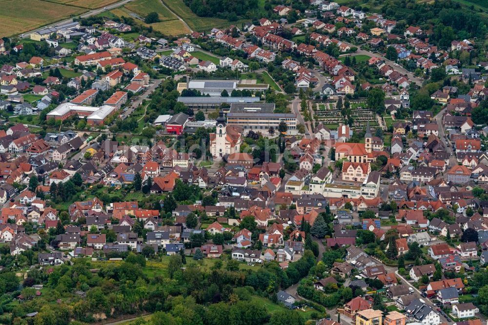 Luftbild Friesenheim - Ortsansicht in Friesenheim im Bundesland Baden-Württemberg, Deutschland