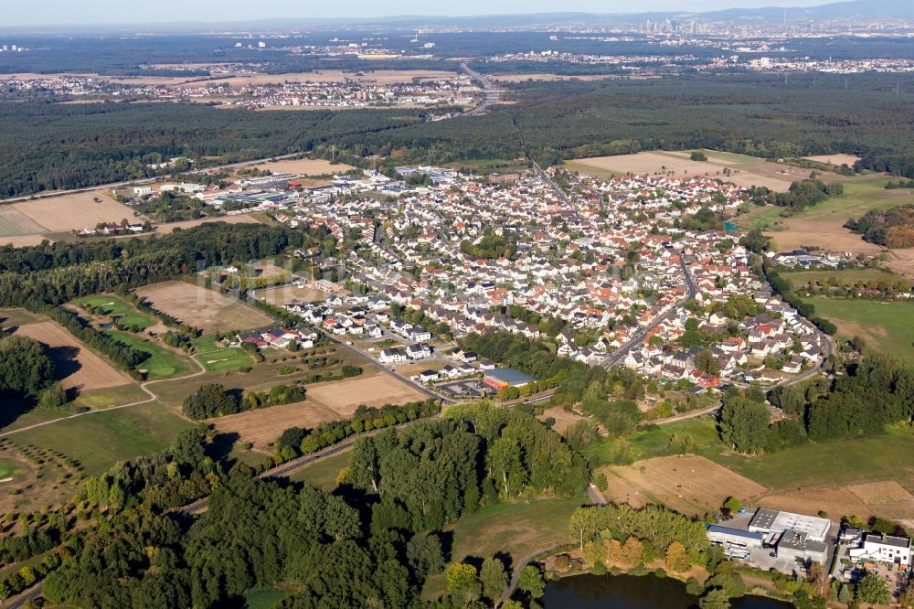 Luftaufnahme Froschhausen - Ortsansicht in Froschhausen im Bundesland Hessen, Deutschland