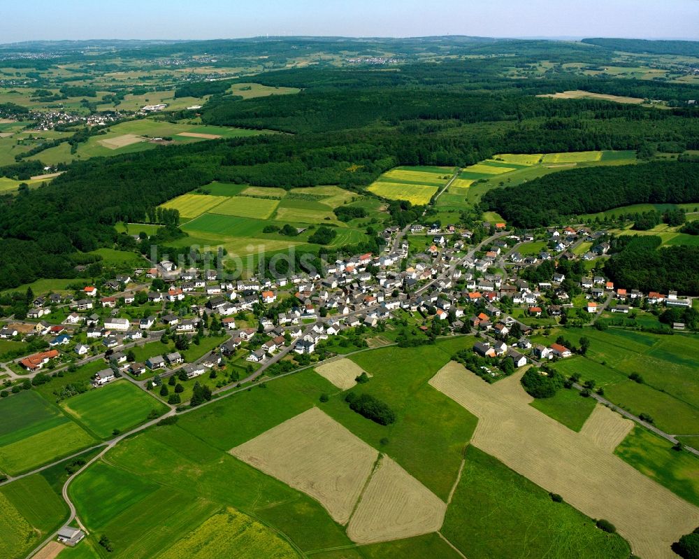 Fussingen aus der Vogelperspektive: Ortsansicht in Fussingen im Bundesland Hessen, Deutschland