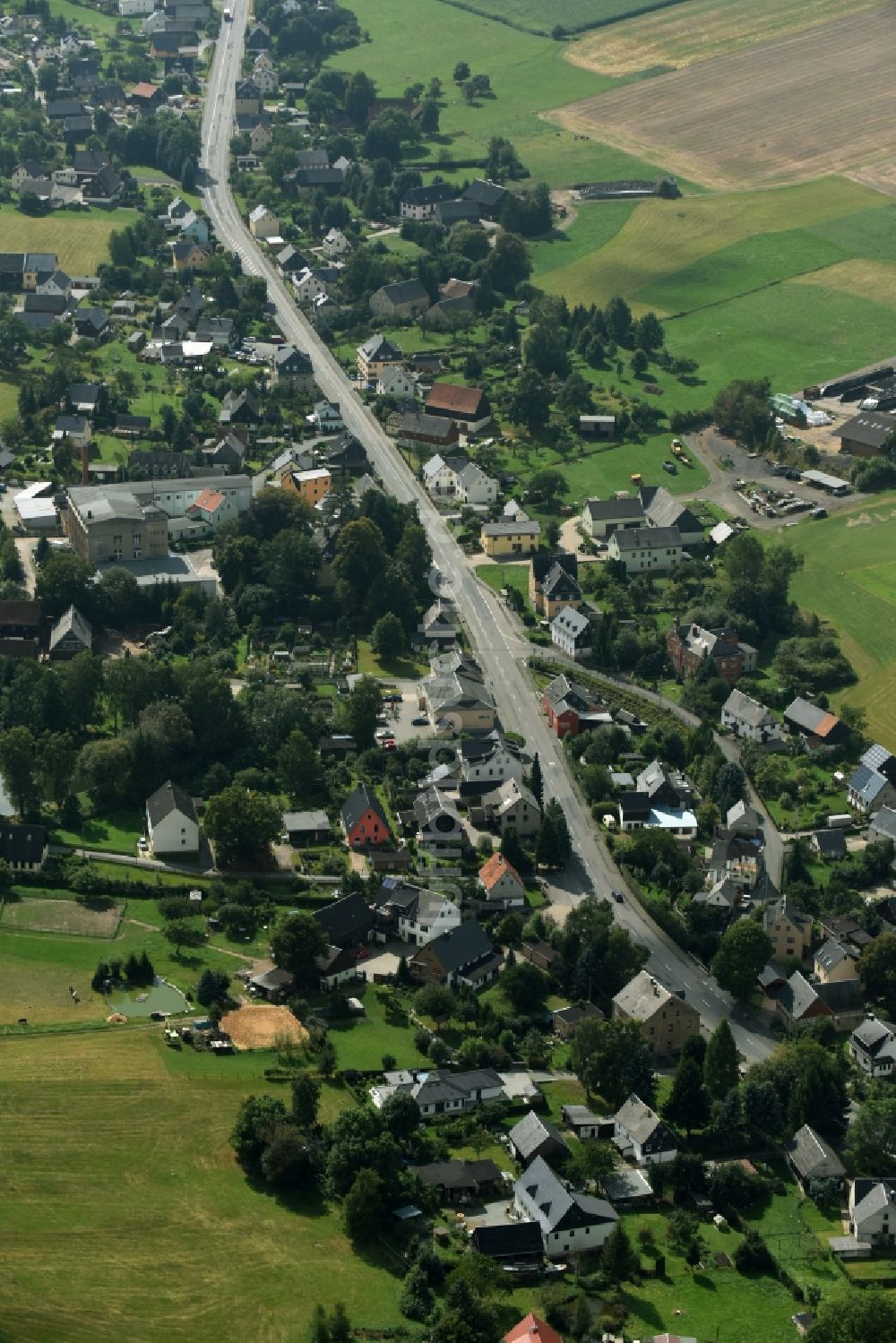 Luftaufnahme Gablenz - Ortsansicht in Gablenz im Bundesland Sachsen