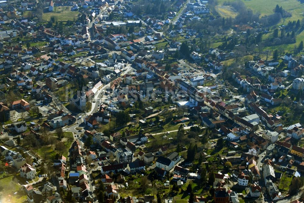 Luftbild Friedrichroda - Ortsansicht der Gemeinde Friedrichroda im Bundesland Thüringen, Deutschland