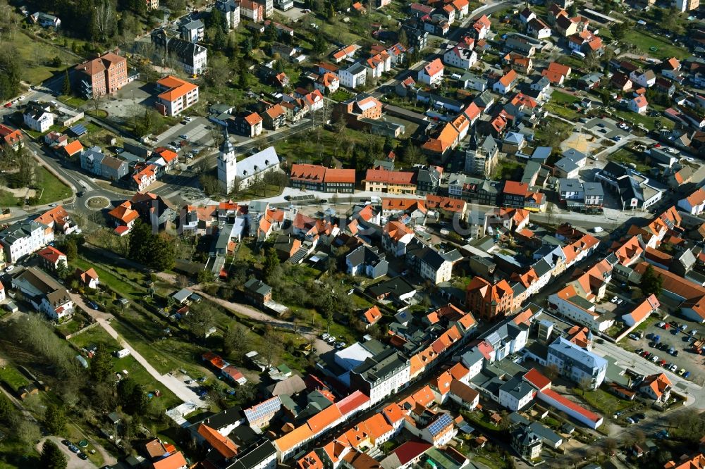 Luftaufnahme Friedrichroda - Ortsansicht der Gemeinde Friedrichroda im Bundesland Thüringen, Deutschland