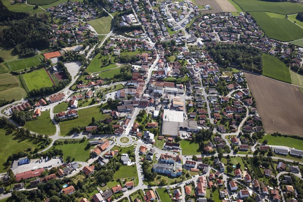 Luftbild Hutthurm - Ortsansicht der Gemeinde Hutthurm im Bundesland Bayern, Deutschland