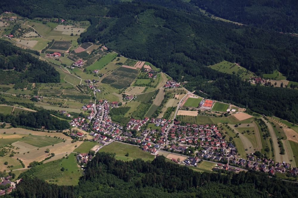 Luftaufnahme Gengenbach - Ortsansicht von Gengenbach im Bundesland Baden-Württemberg