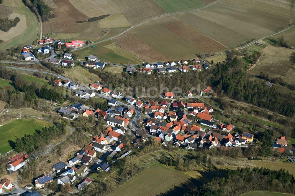 Luftaufnahme Gerichtstetten - Ortsansicht in Gerichtstetten im Bundesland Baden-Württemberg, Deutschland