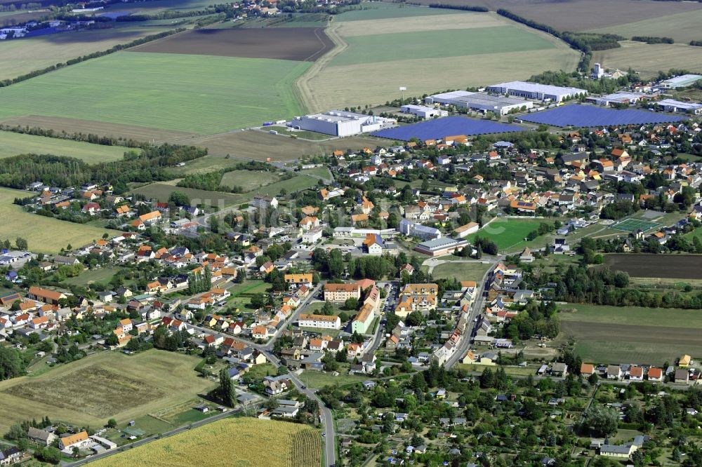 Luftbild Glesien - Ortsansicht in Glesien im Bundesland Sachsen, Deutschland