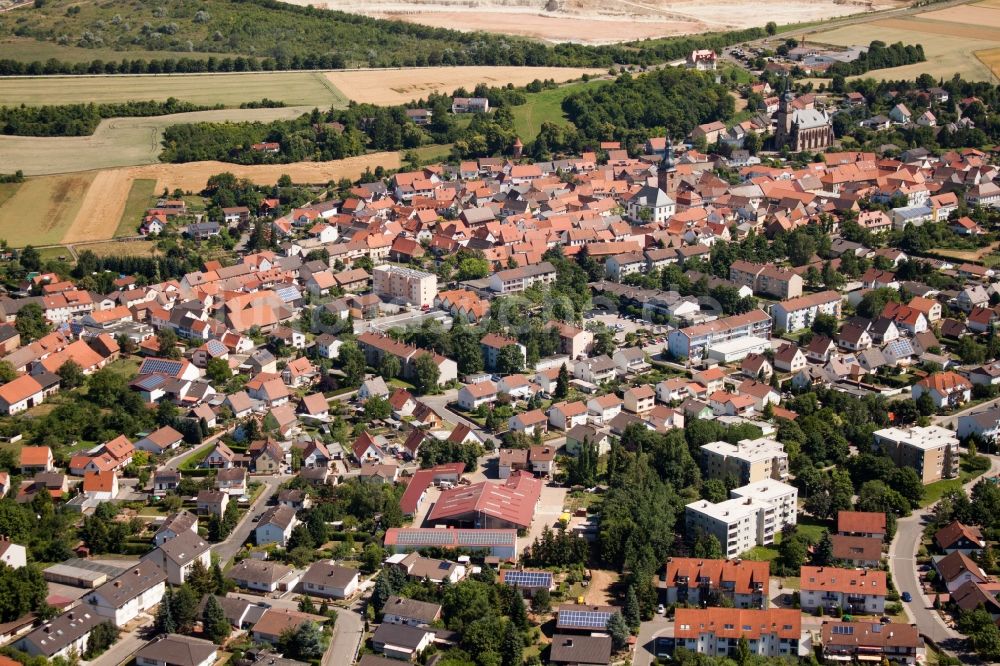 Göllheim von oben - Ortsansicht in Göllheim im Bundesland Rheinland-Pfalz, Deutschland
