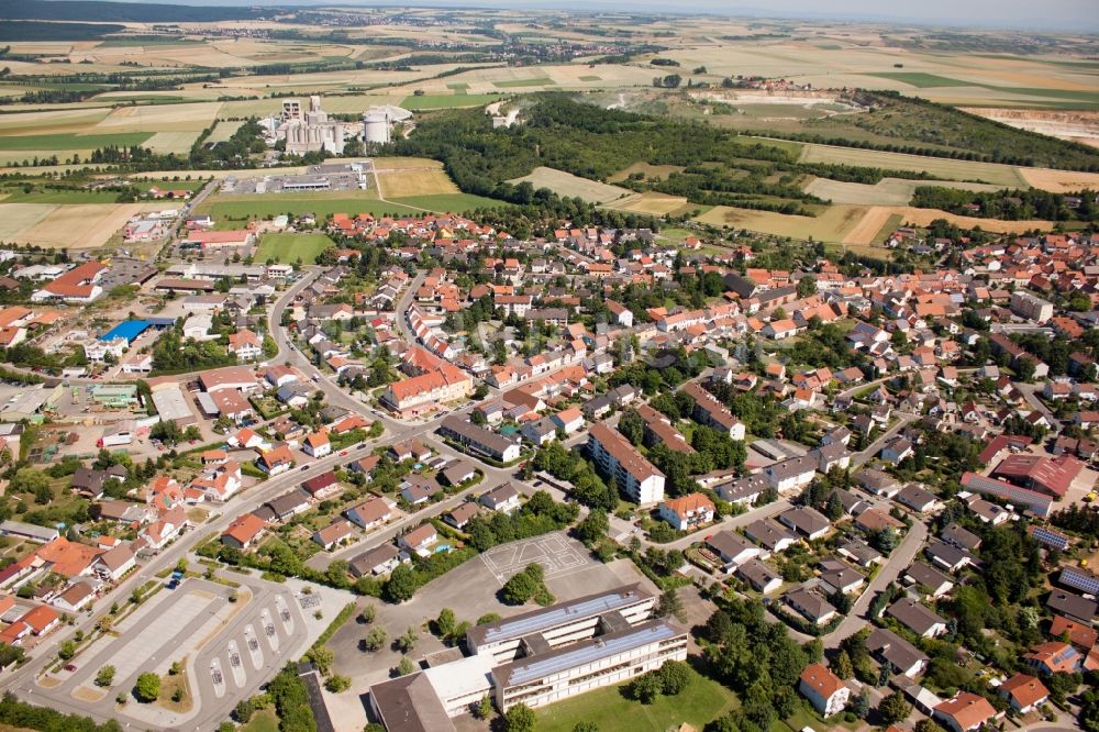 Göllheim aus der Vogelperspektive: Ortsansicht in Göllheim im Bundesland Rheinland-Pfalz, Deutschland